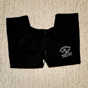 Octobers Very Own OVO Embroidered Spellout Logo Straight Leg Sweat Pants